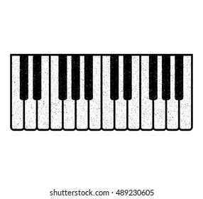 Part of the piano keyboard