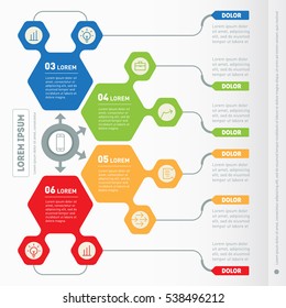 Part of the report with icons set. Vector infographic of technology or education process. Business concept with 4 options. Web Template of a infochart, diagram or presentation on white background