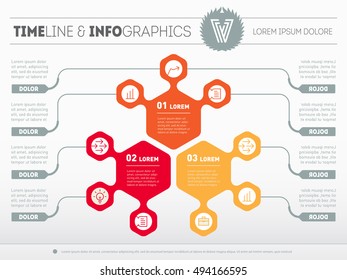 Part of the report with logo and icons set. Vector infographic of technology or education process. Business concept with three options. Web Template of a pyramidal chart, diagram or presentation.