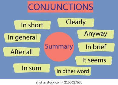 
part of speech:Conjunctions of summary.Conjunctions Grammar Rules .