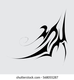 Part of the tattoo. Abstract symbol