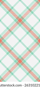 Part textile vector plaid, textured pattern background texture. Hounds tooth check fabric tartan seamless in white and mint colors palette.