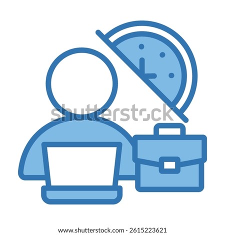Part Time Icon Element For Design