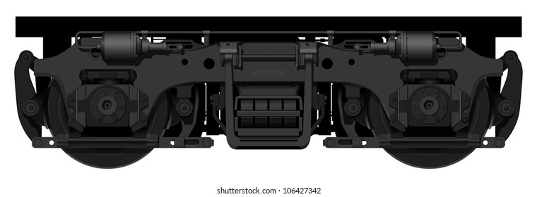 part of the train with wheels