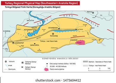 Part of Turkey - maps and sections of Turkey - Vector