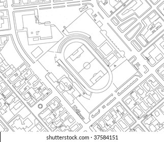 Part of urban plan of a city