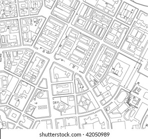 Part Of Urban Plan Of A City