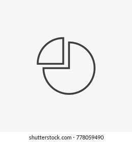 Part vector icon on light grey background