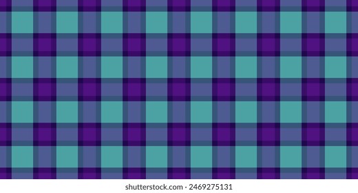 Part vector tartan background, teen pattern seamless textile. Magazine plaid texture fabric check in blue and violet color.