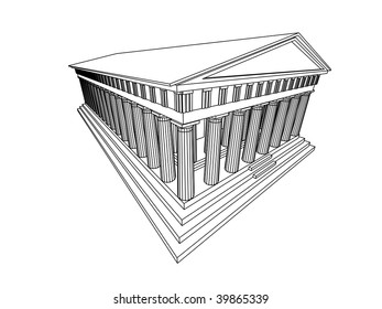 Greece Parthenon Stock Vectors Images Vector Art Shutterstock