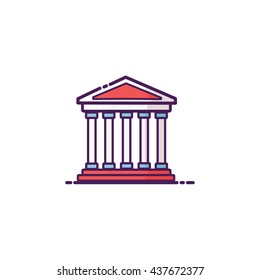 Parthenon Icon Illustration