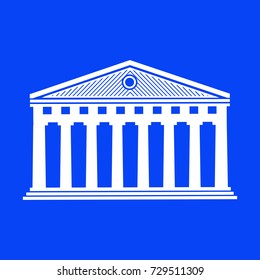 Parthenon icon vector 