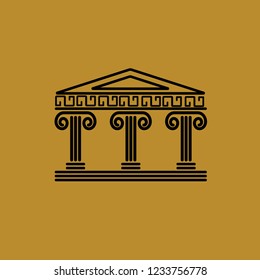 Parthenon linear art Greece