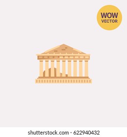 Parthenon temple icon