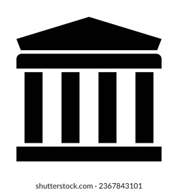 Icono De Glifo Vector Parthenon Para Uso Personal Y Comercial.
