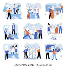 Parthnership. Vector illustration. Togetherness and support create harmonious work environment Effective communication is essential for partnership success Collaboration and cooperation empower teams
