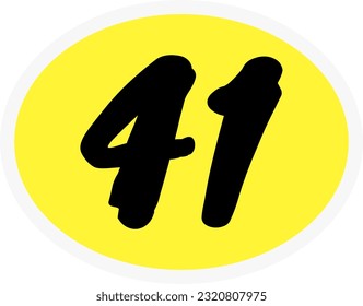 Participant numbers race icon vector.