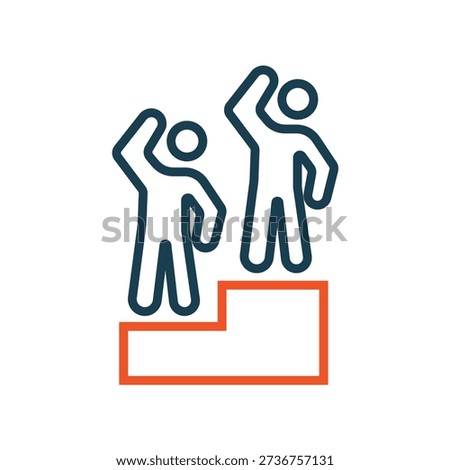 participate icons outline and Flat Style,transparent background