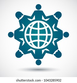 participate people icon, Logo design