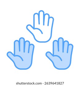 Participation Blue Icon Element For Design