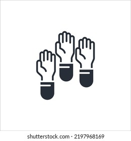 Participation Concept Line Icon. Simple Element Illustration. Participation Concept Outline Symbol Design.