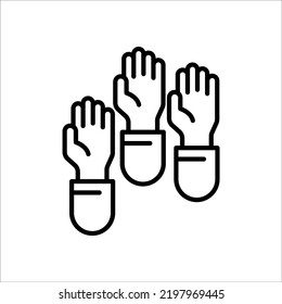 Participation Concept Line Icon. Simple Element Illustration. Participation Concept Outline Symbol Design.