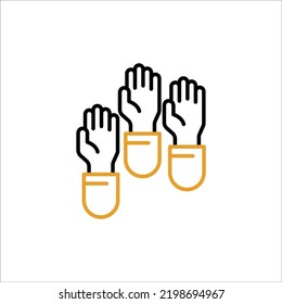 Participation Concept Line Icon. Simple Element Illustration. Participation Concept Outline Symbol Design.