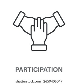 Concepto De Participación Iconos De Diseño Simple, Inspiración De Diseño De Estilo Simple Para Cualquier Interfaz Y Propósito Adecuado Para Símbolos Y Más