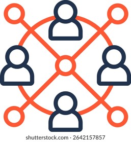Participation Icon Color Line Vector Illustration