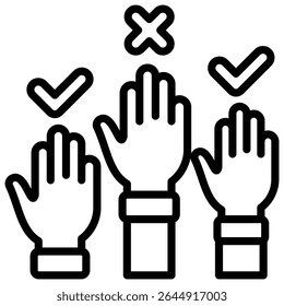 Partizipationssymbolelement für Design