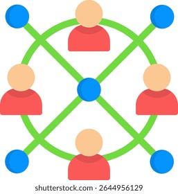 Participation Icon Flat Vector Illustration