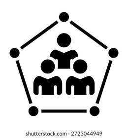 Teilnahmesymbol Glyphenstil, Vektorgrafik
