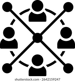Participation Icon Glyph Vector Illustration