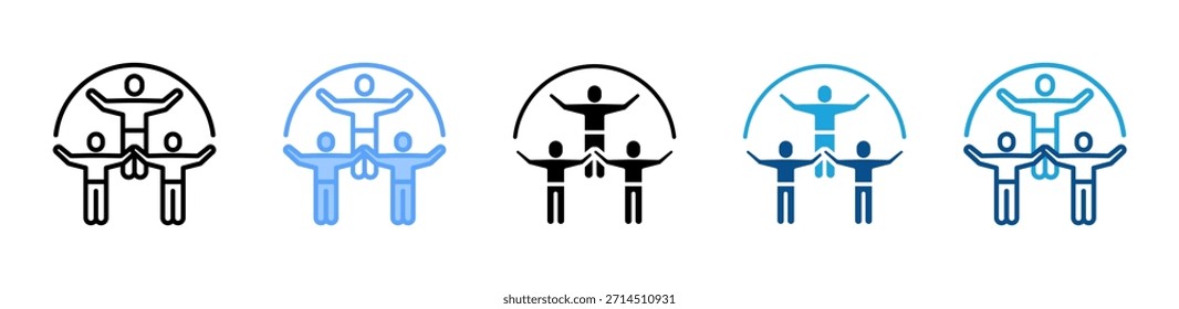 Conjunto de iconos de participación colección de estilos múltiples