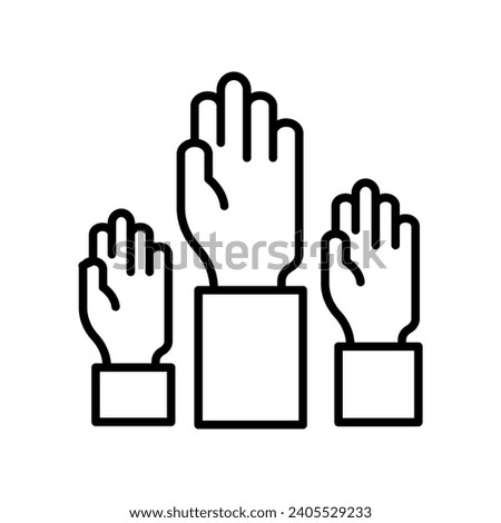 Participation icon  in vector. Illustration
