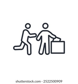 participation icon. vector.Editable stroke.linear style sign for use web design,logo.Symbol illustration.