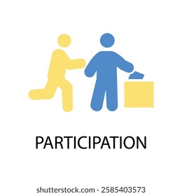 participation icon. vector.Editable stroke.linear style sign for use web design,logo.Symbol illustration.
