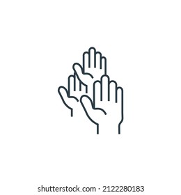 símbolo de iconos de participación elementos vectoriales para web infográfica