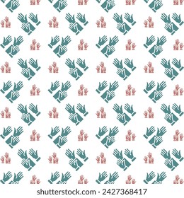 Participation multicolor repeating trendy pattern textile vector illustration background
