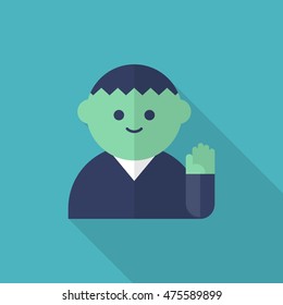 Participation in public icon , Vector flat long shadow design.
