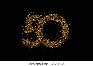 Particle 50 point text vector Vector Design.