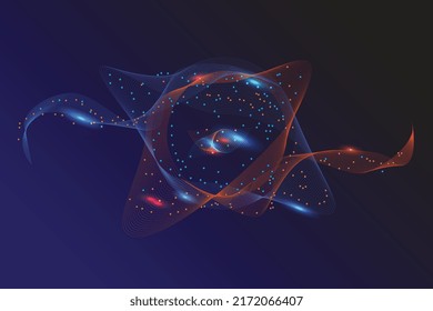 particle abstraction is suitable for web backgrounds, presentations, and others. aesthetic background