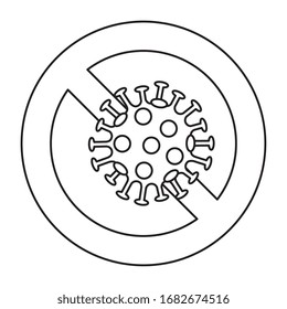 particle of covid 19 isolated icon vector illustration design