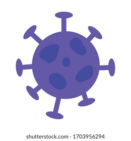 Particle Of Covid 19 Isolated Icon Vector Illustration Design