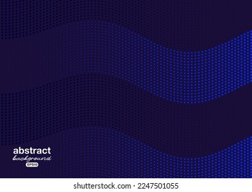 particle dots wave form gradient blue science technology theme background for advertisement banner,brochure,website landingpage, notebook cover vector eps.