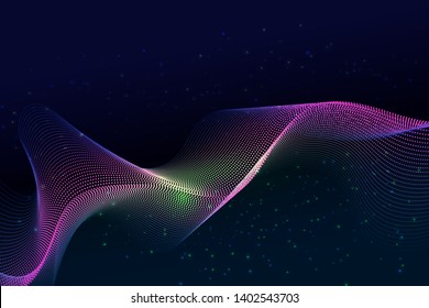 Particle and dust abstract background modern design with copy space; Vector illustration for your business and web banner design.