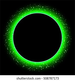 Particle explosion effect. Golden glitter texture. Supernova star implosion. Vector.