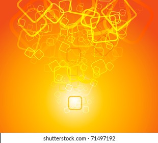 Particle flowing - vector background. Vector illustration