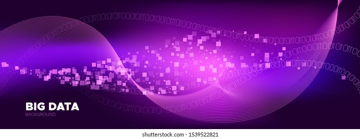Particle Future. Purple Big Data Analysis. Neon Tech Banner. Binary Number Background. Particle Motion. Light Big Data Stream. Tech Poster. Glow Binary Matrix Background. Digital Particles.