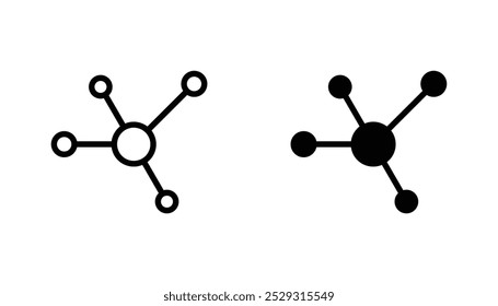 Particle icon concept. Stock vector
